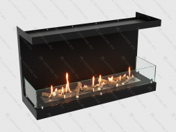 Встроенный биокамин Lux Fire Фронтальный 1100 М
