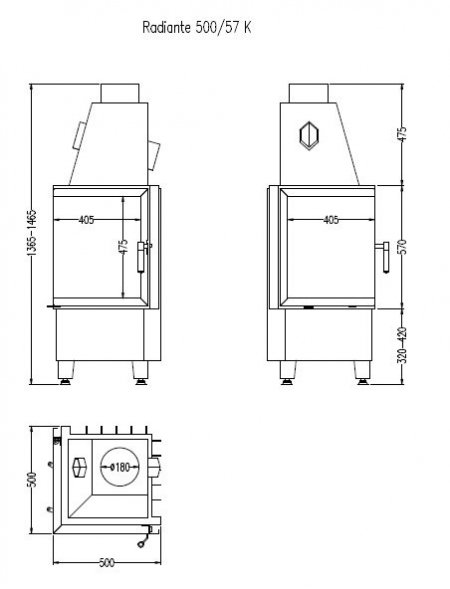 Топка Hark Radiante 500/57 K ECOplus