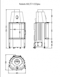 Топка Hark Radiante 600/57 K ECOplus