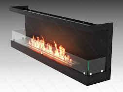 Встроенный биокамин Lux Fire Фронтальный 1450 S