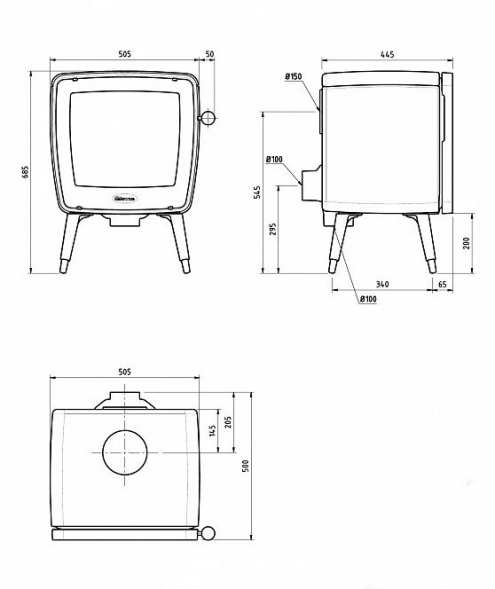 Печь Dovre Vintage 35