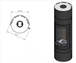 Печь EMBER София 552 XL
