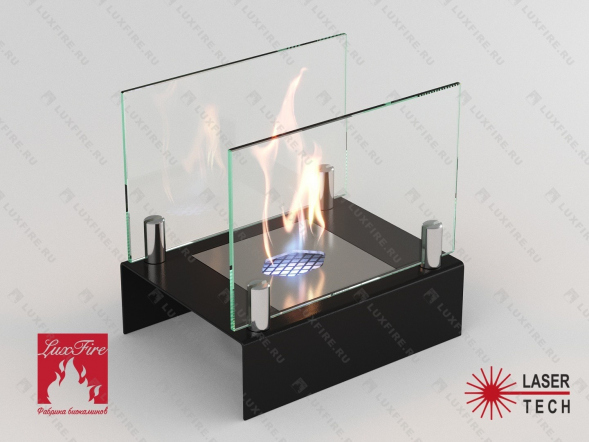 Настольный биокамин Lux Fire &amp;quot;Арлекино&amp;quot; S (черный)